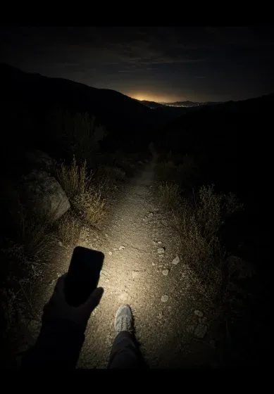 Path through open field